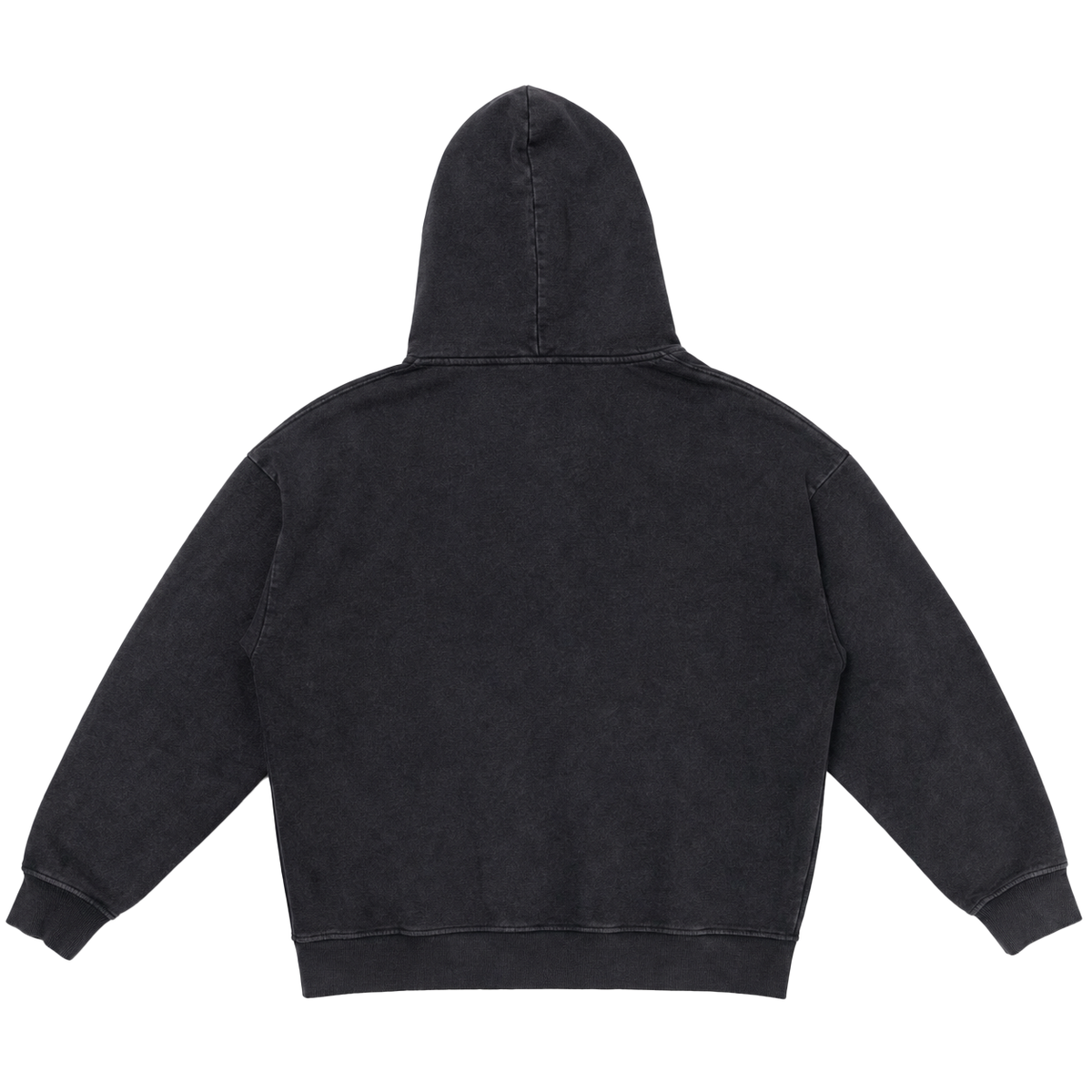 CEEPOINT RETRO WASHED ZIP HOODIE (BLACK)