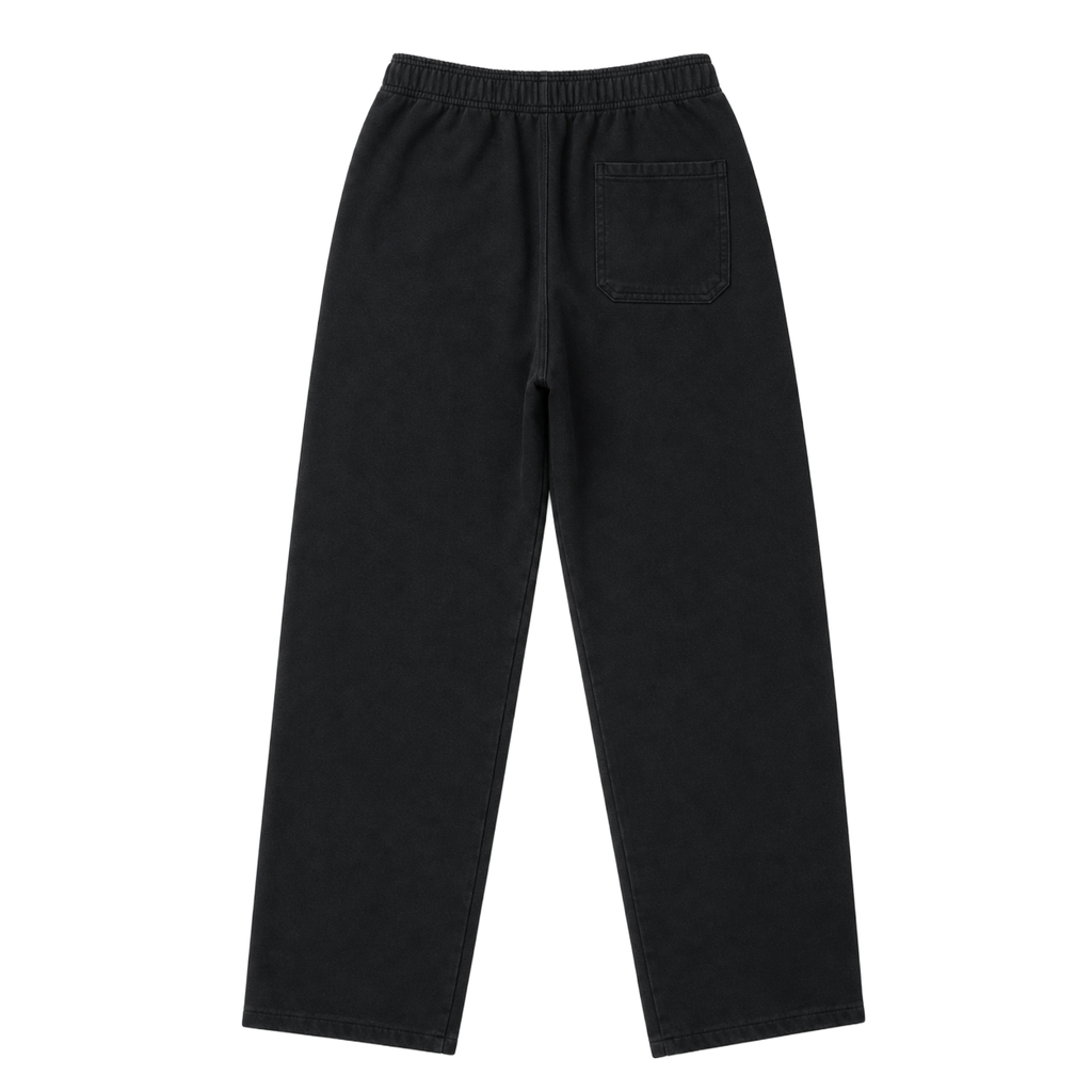 CEEPOINT RETRO WASHED SWEATPANTS (BLACK)