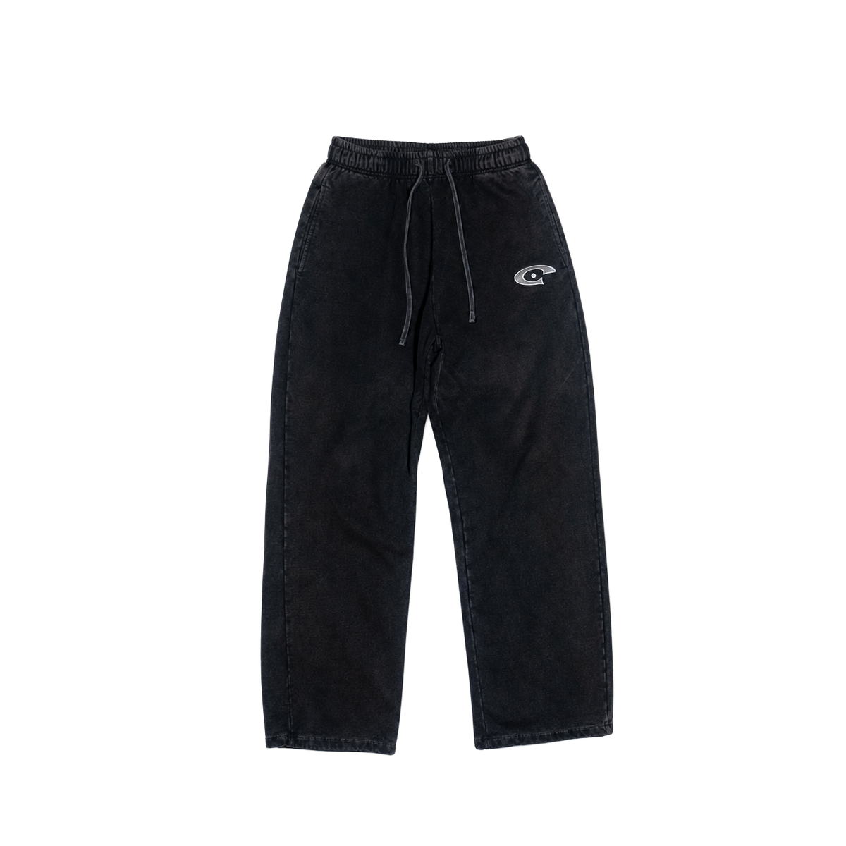 CEEPOINT RETRO WASHED SWEATPANTS (BLACK)