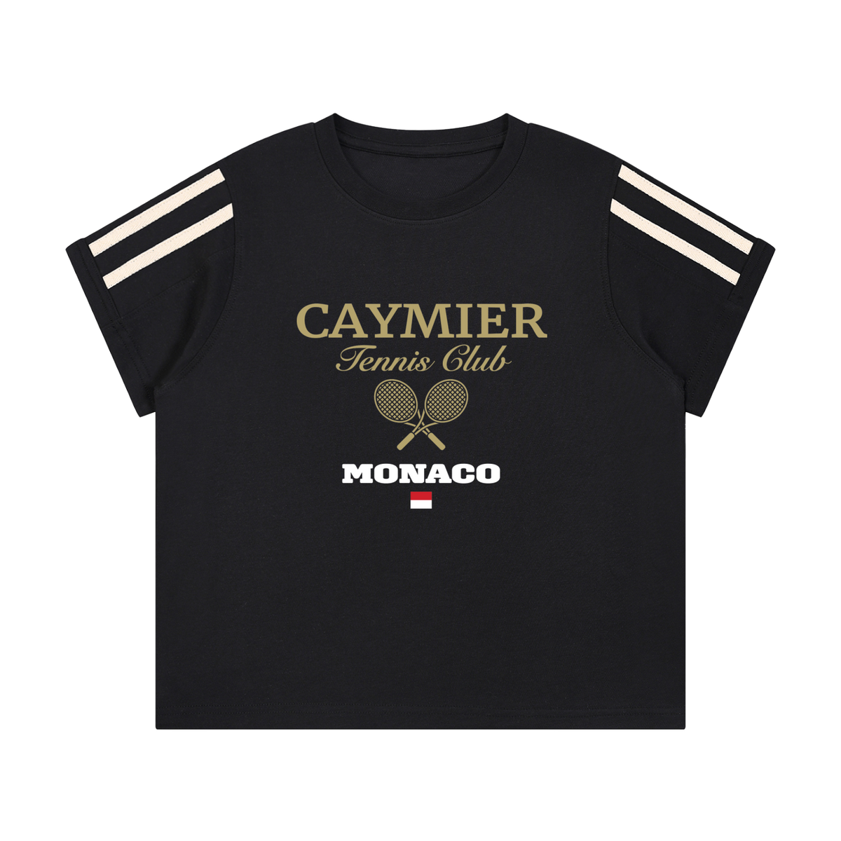 TENNIS CLUB VARSITY SHIRT MONACO EDITION (BLACK)